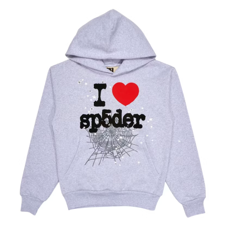 Sp5der Souvenir Hoodie "Heather Grey"