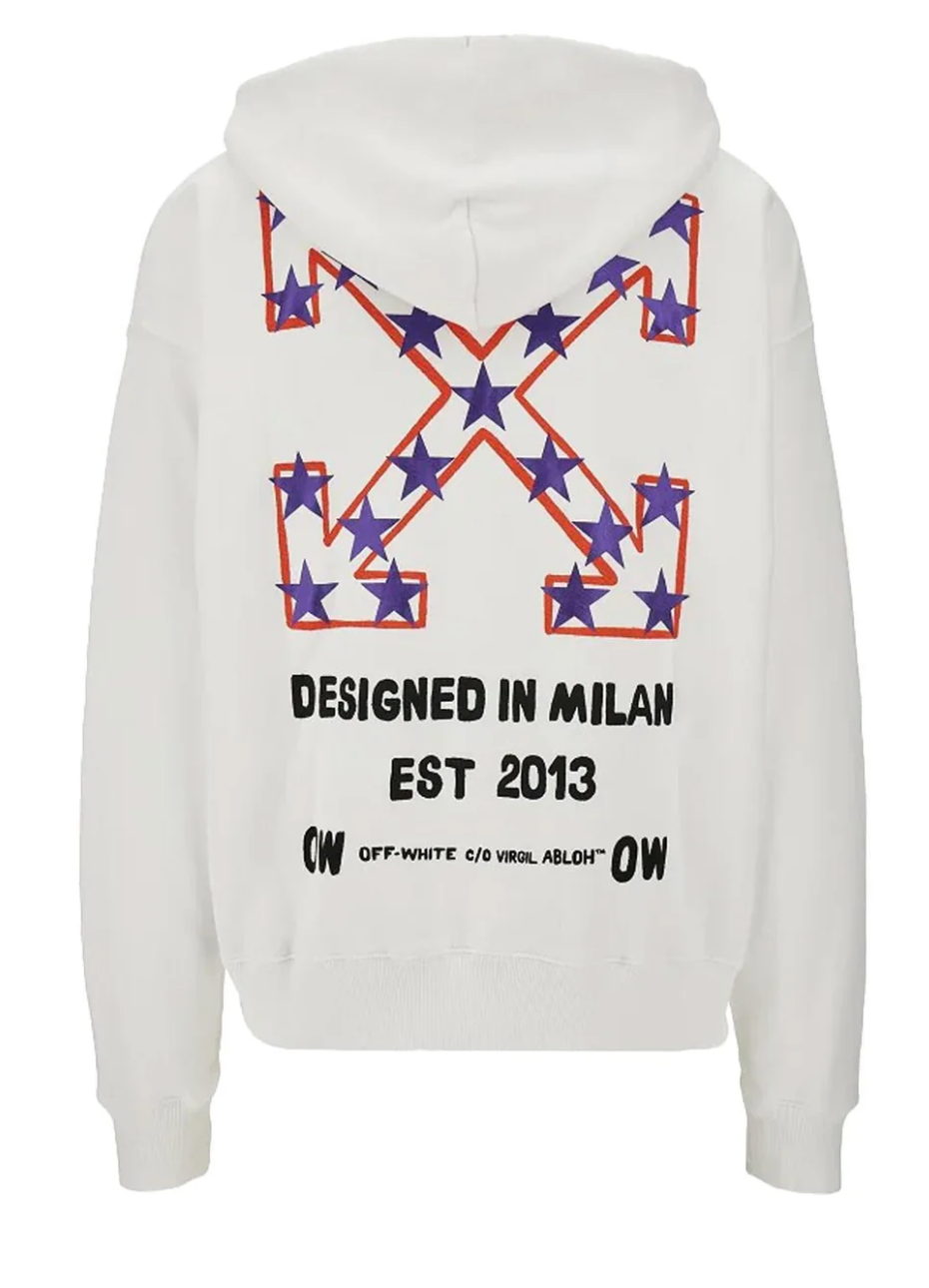 Off-White "Star Arrow" Skate Hoodie (White)