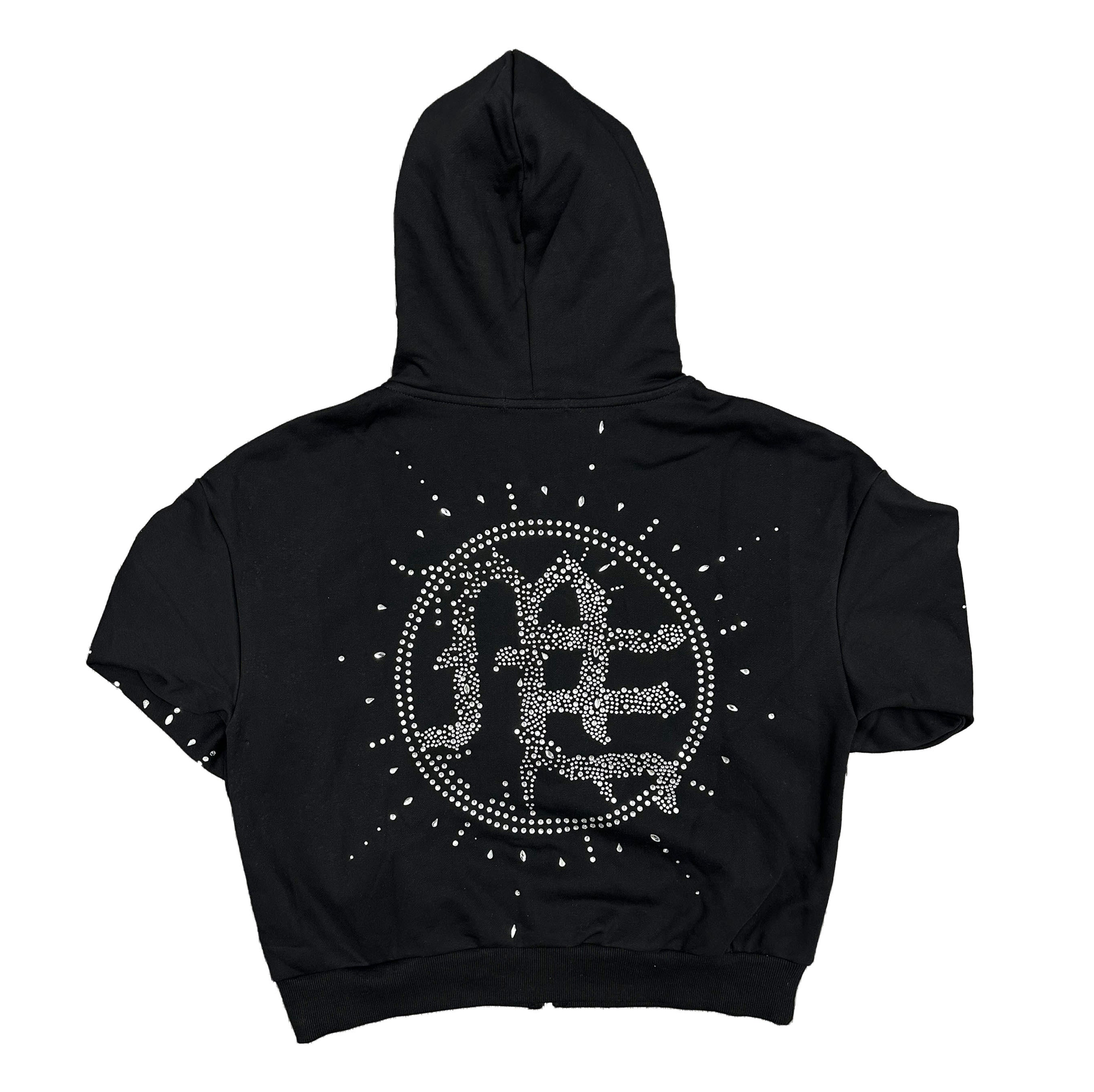 Mixed Emotions "Eclipse" Rhinestone Hoodie (Black)