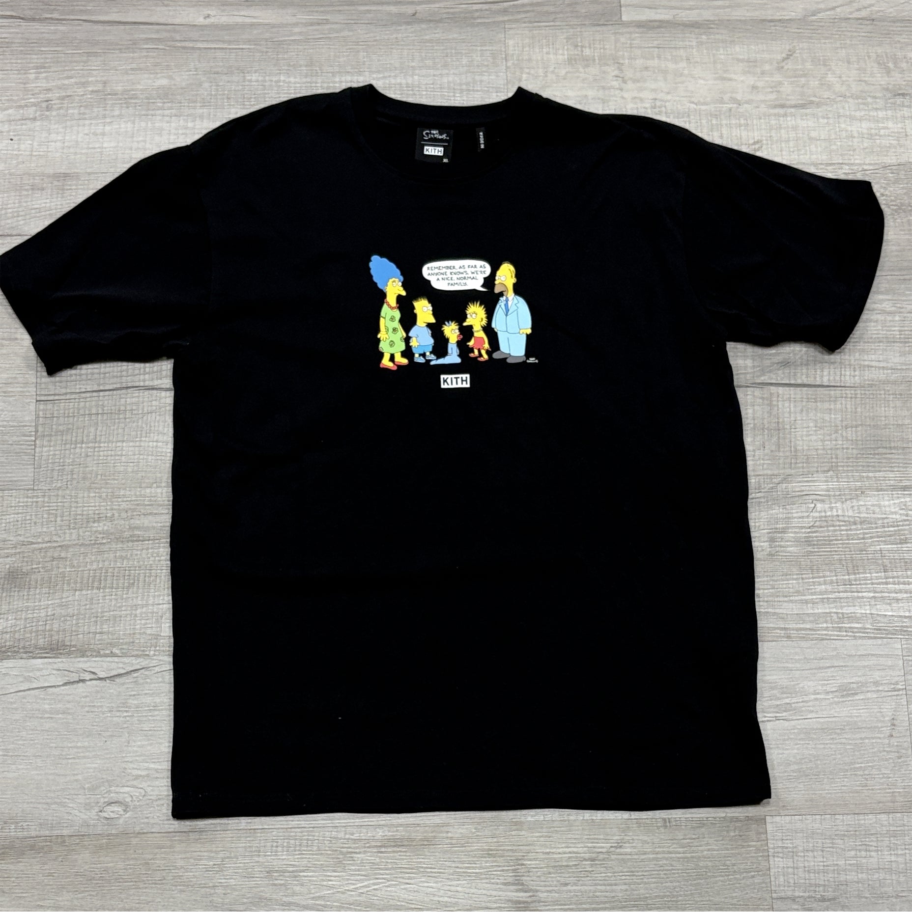 KITH X The Simpsons Tee "Black" (pre-owned)