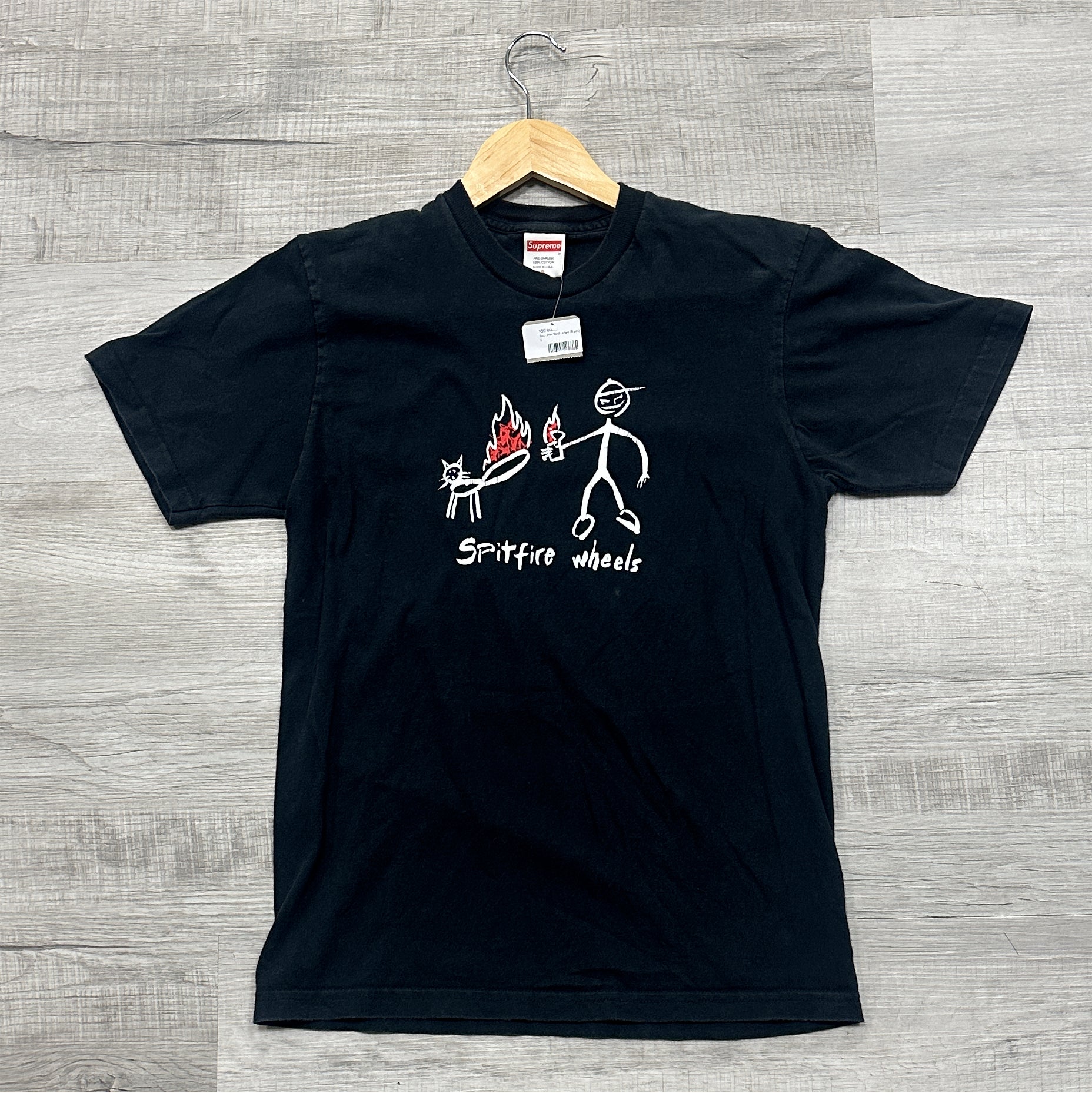 Supreme Spitfire tee (Black)(Pre-Owned)