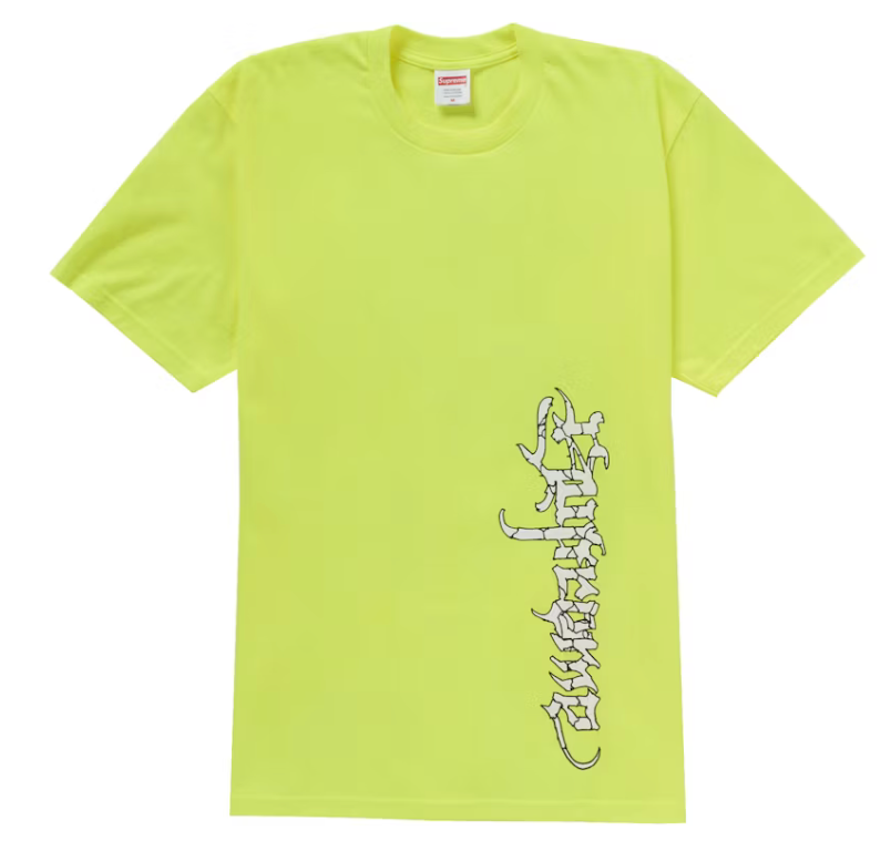 Supreme "Satan" Tee Shirt (Fluorescent Yellow) FW24