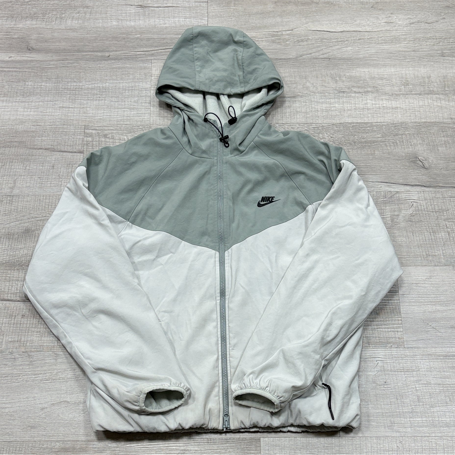 Nike Puffer Coat Zip-up "Black/Green"