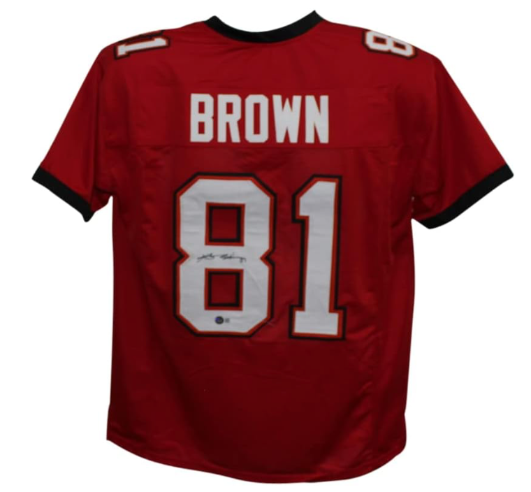 Antonio Brown Autographed/Signed Pro Style Red XL Jersey