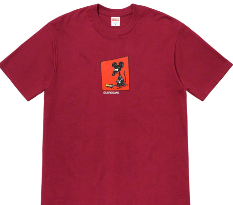 Supreme Mouse Tee (Burgundy)
