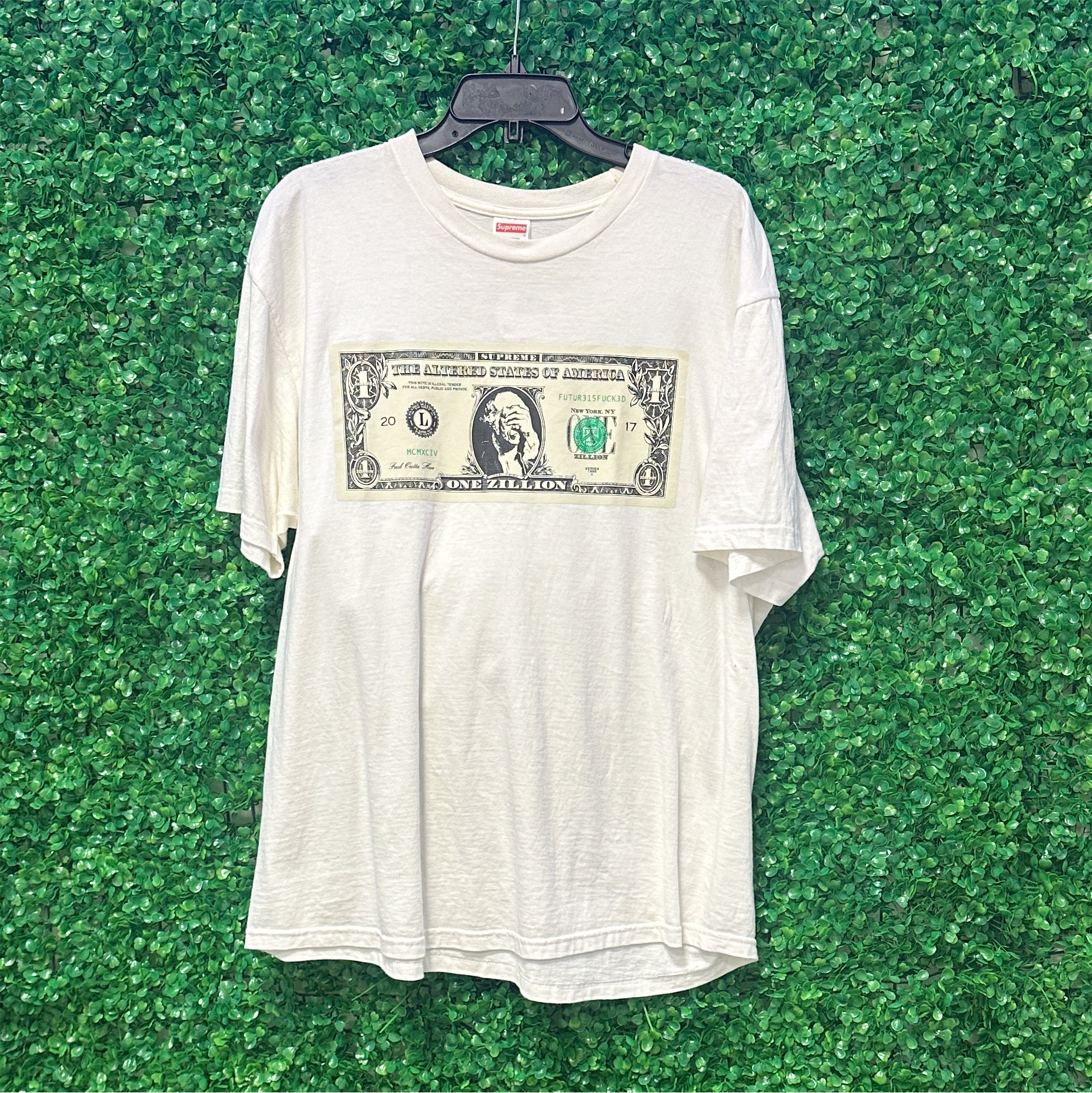 Supreme Tee "Dollar"(White)(Pre-Owned)