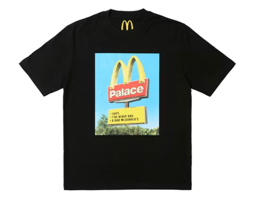 Palace x McDonald's Sign T-shirt "Black"
