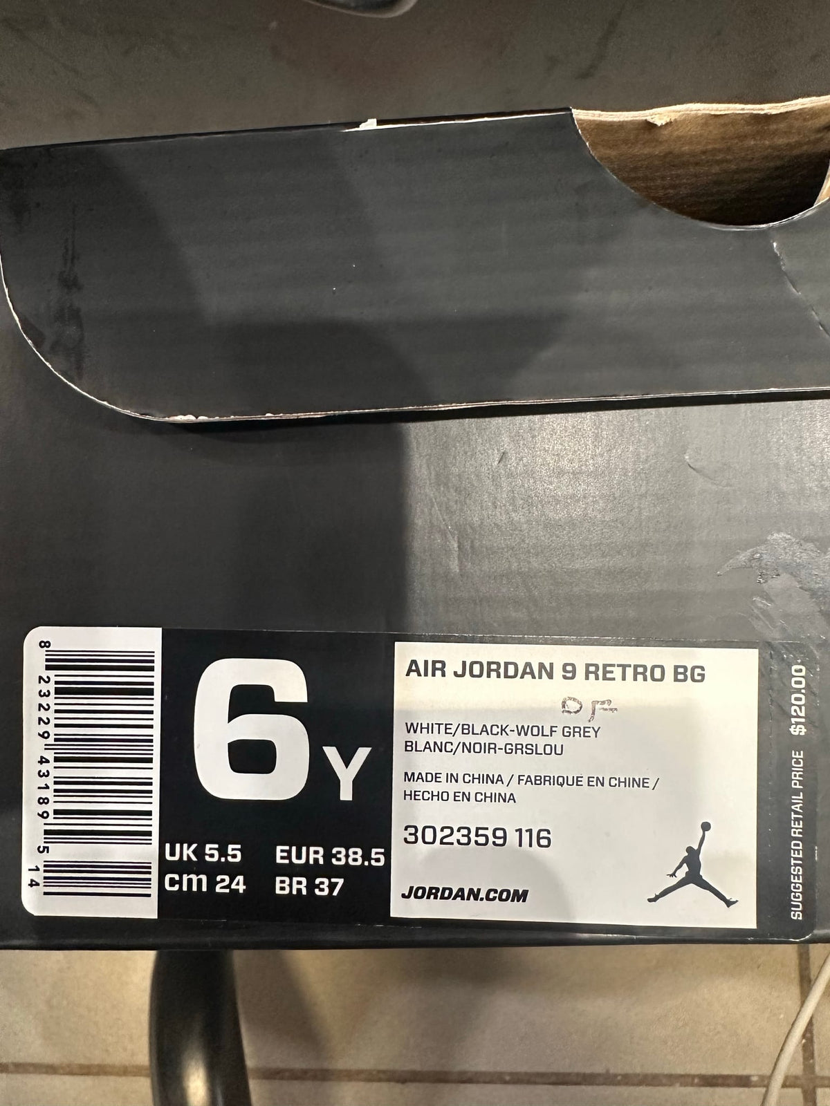 Jordan 9 Retro Barons (GS)