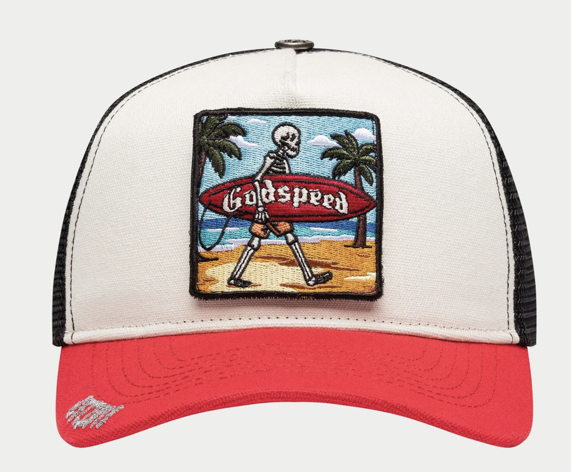 Godspeed "Mood" Trucker Hat II (White/Red)