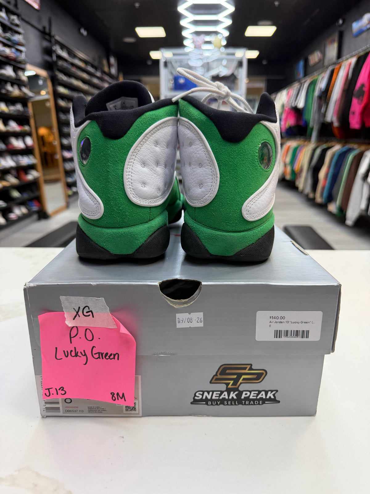Jordan 13 Retro White Lucky Green