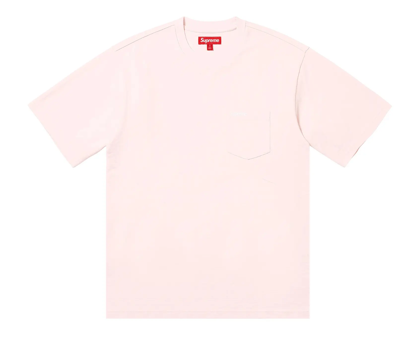 Supreme S/S Pocket Tee Shirt (Pale Pink) (SS26)