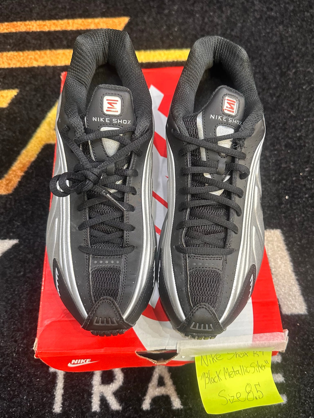 Nike Shox R4 Black Metallic Silver