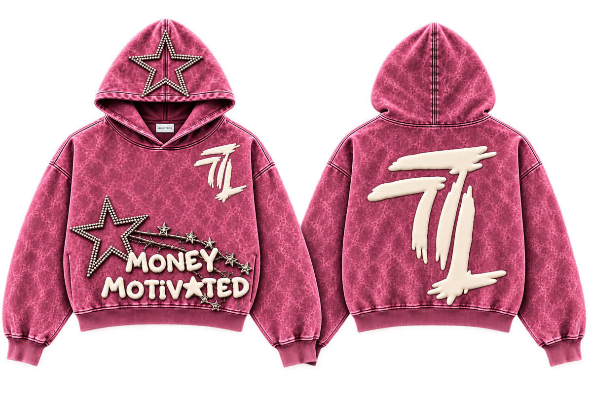 Legacy 7 Money Motivated Hoodie Pink