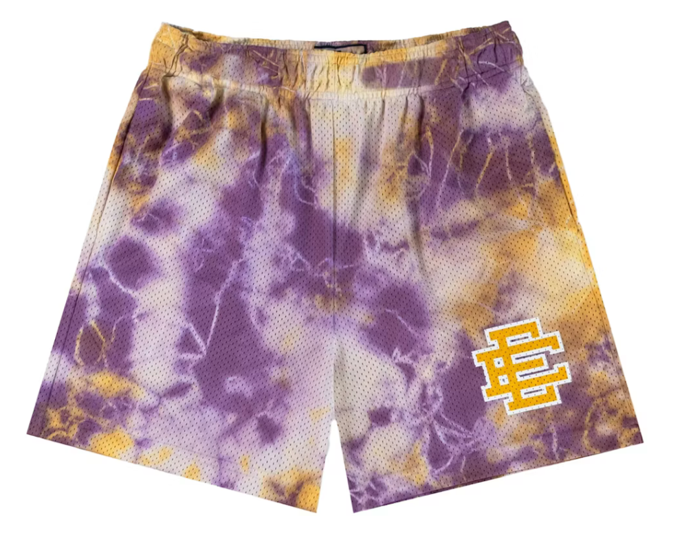 Eric Emanuel EE Basic/Core Short Purple "Tie Dye/Yellow"
