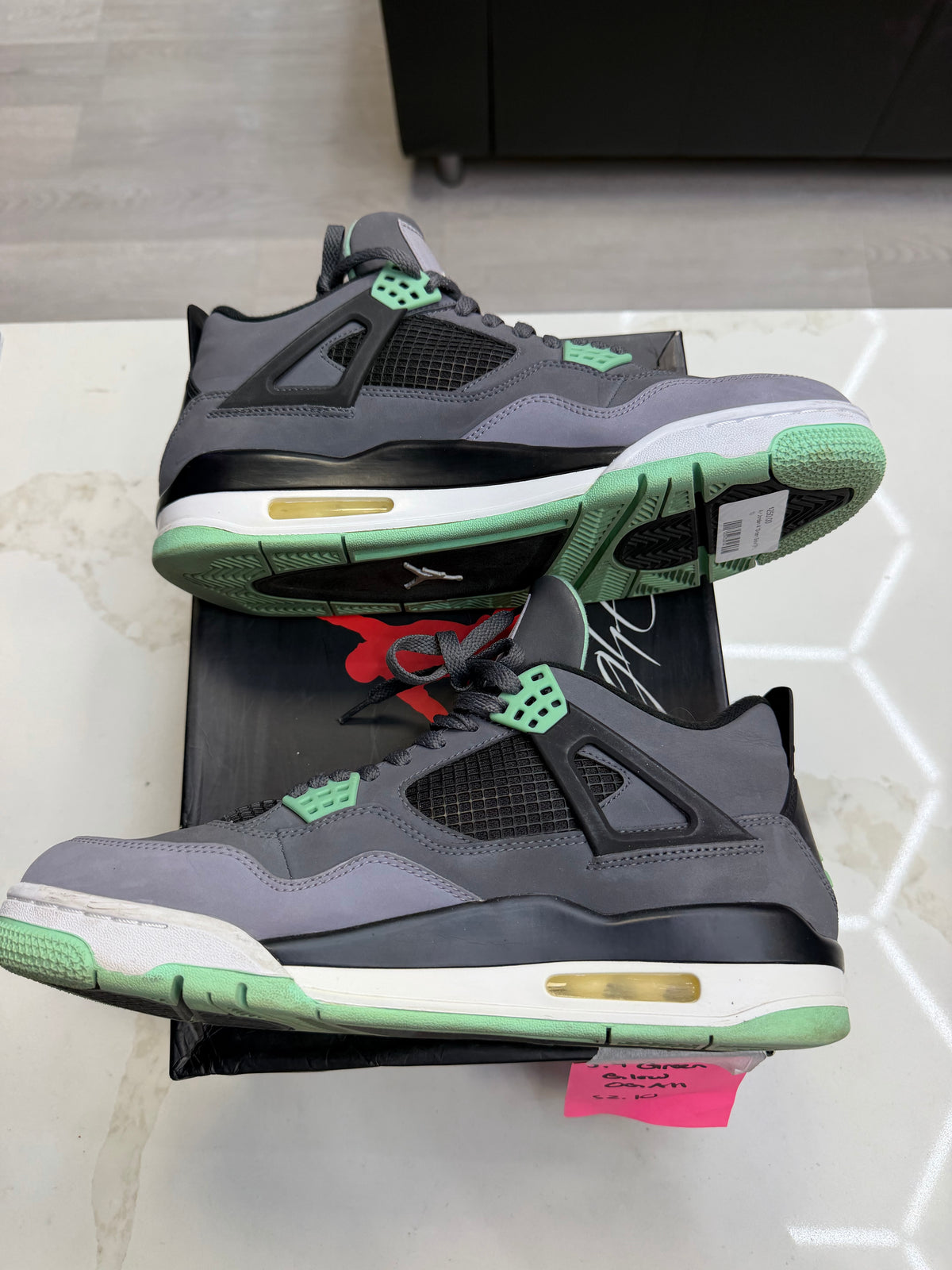 Jordan 4 Retro Green Glow