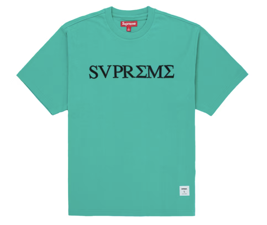 Supreme "Greek" S/S Top Tee Shirt (Green) (SS26)