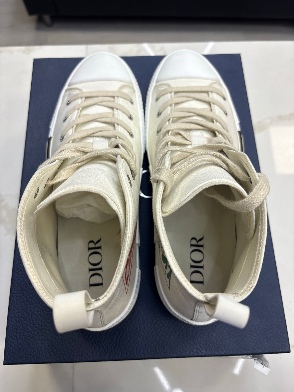 Dior B23 High Top AsteroDior: White