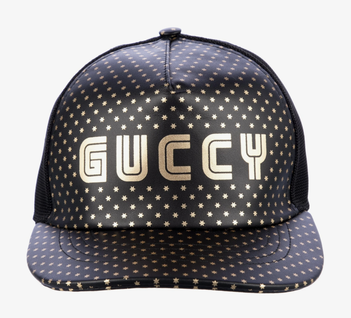 Gucci "Guccy" Trucker Hat (Black)