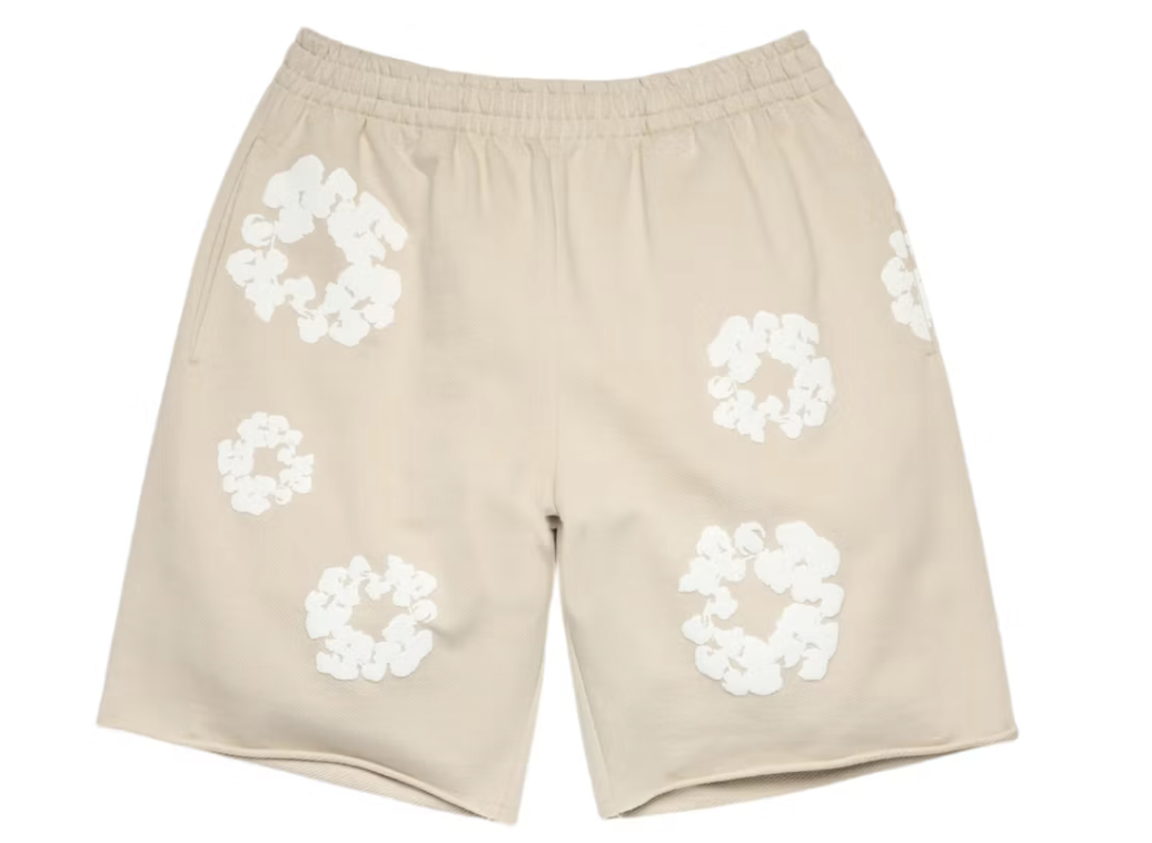 Denim Tears Cotton Wreath Sweatshorts (Cream)