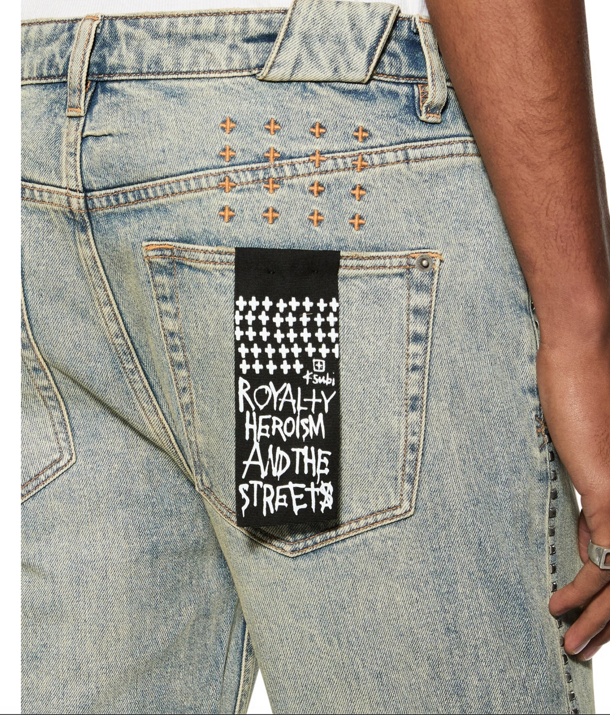 Ksubi Chitch Stagelight Studded Jeans (Stone Wash)