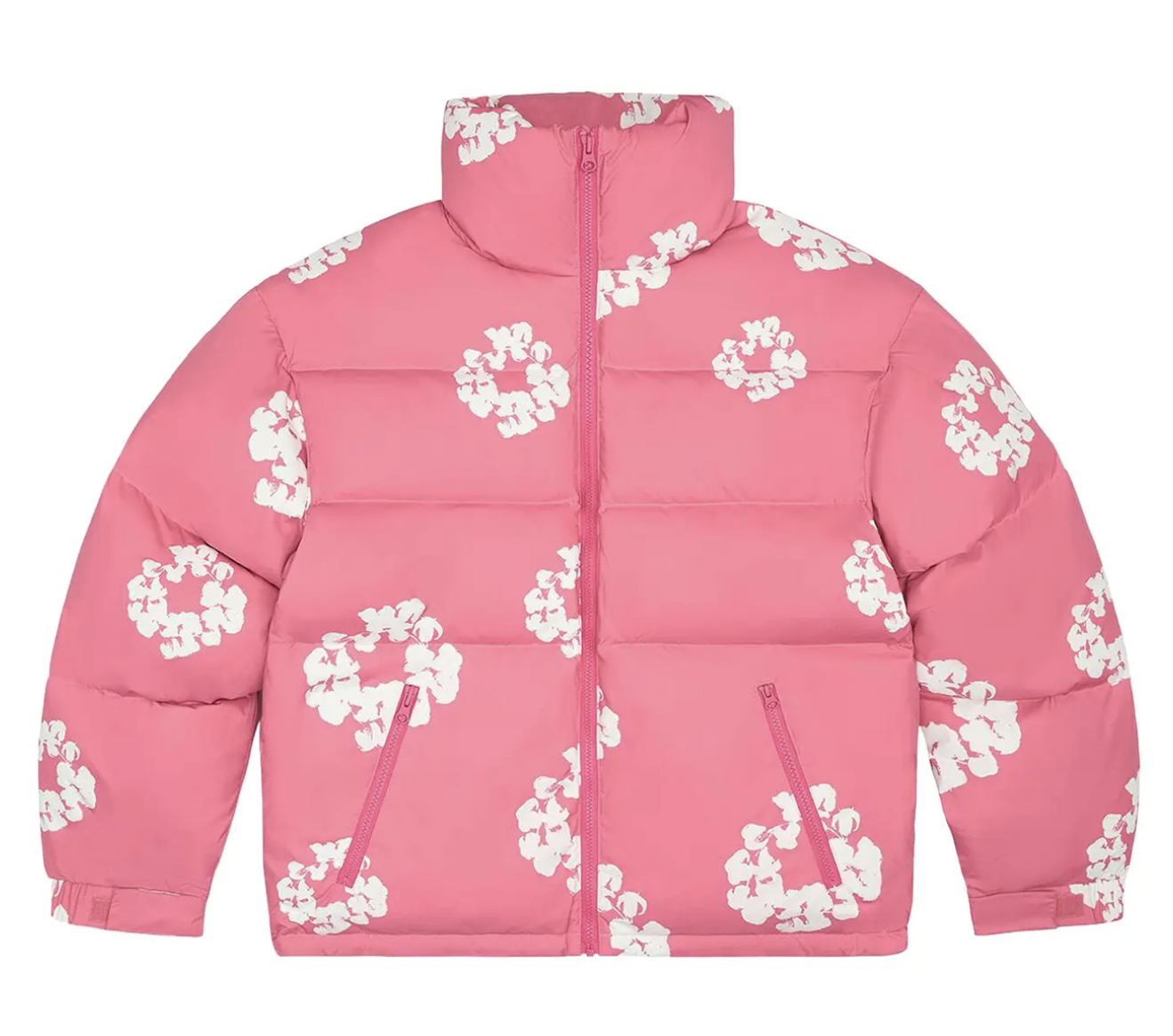 Denim Tears Cotton Wreath Puffer Jacket 'Pink'