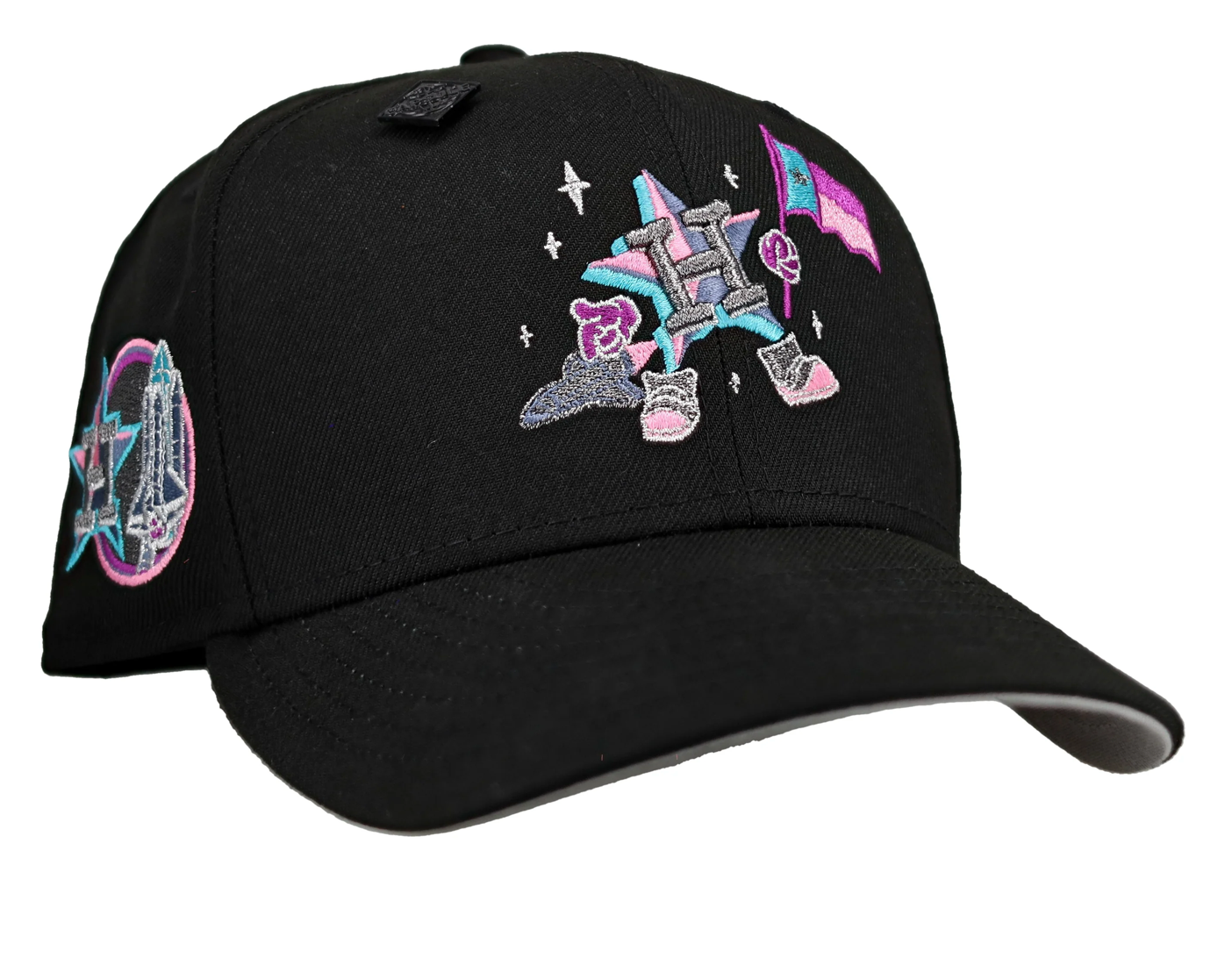 Capsule Houston Astros Cartoon "Cosmic Frequency" Metallic 59Fifty Fitted Hat
