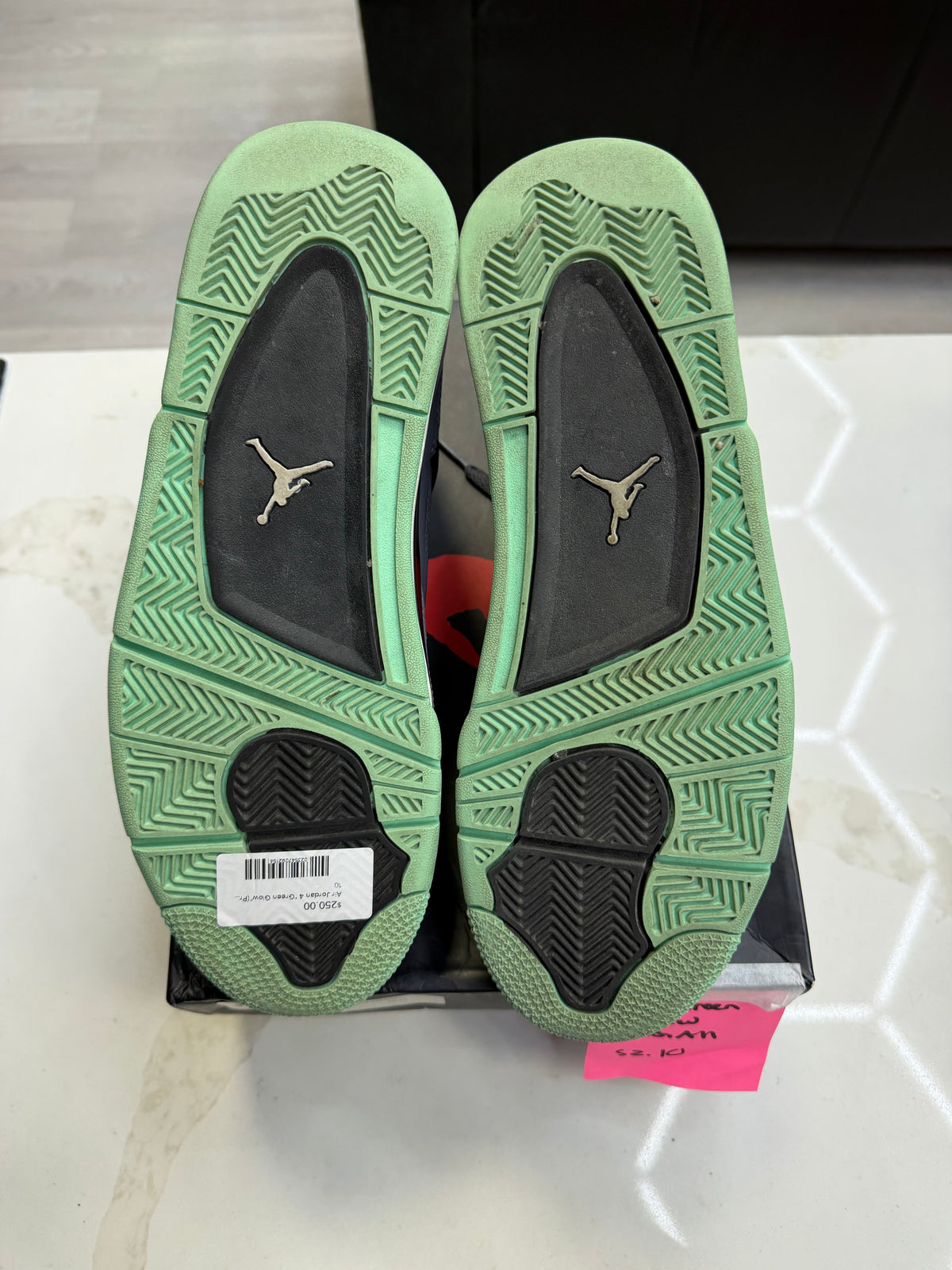 Jordan 4 Retro Green Glow
