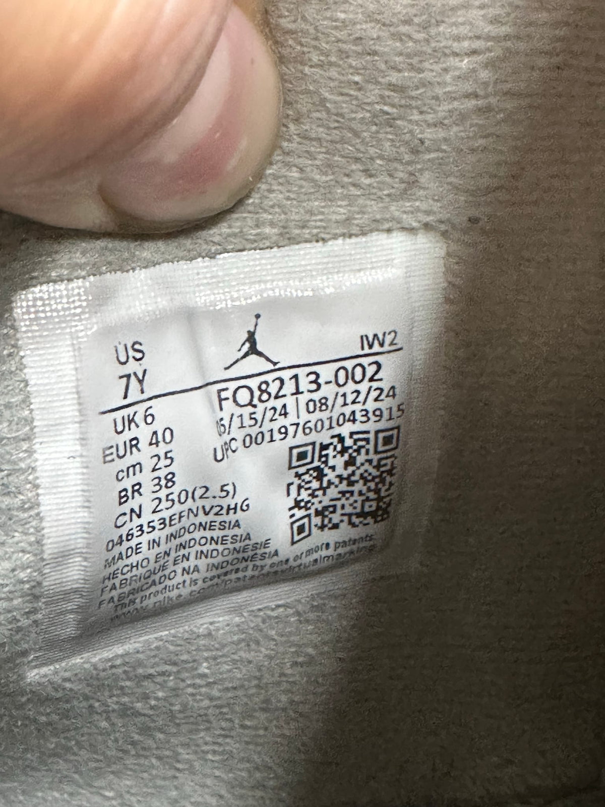 Jordan 4 Retro Fear (2024) (GS)