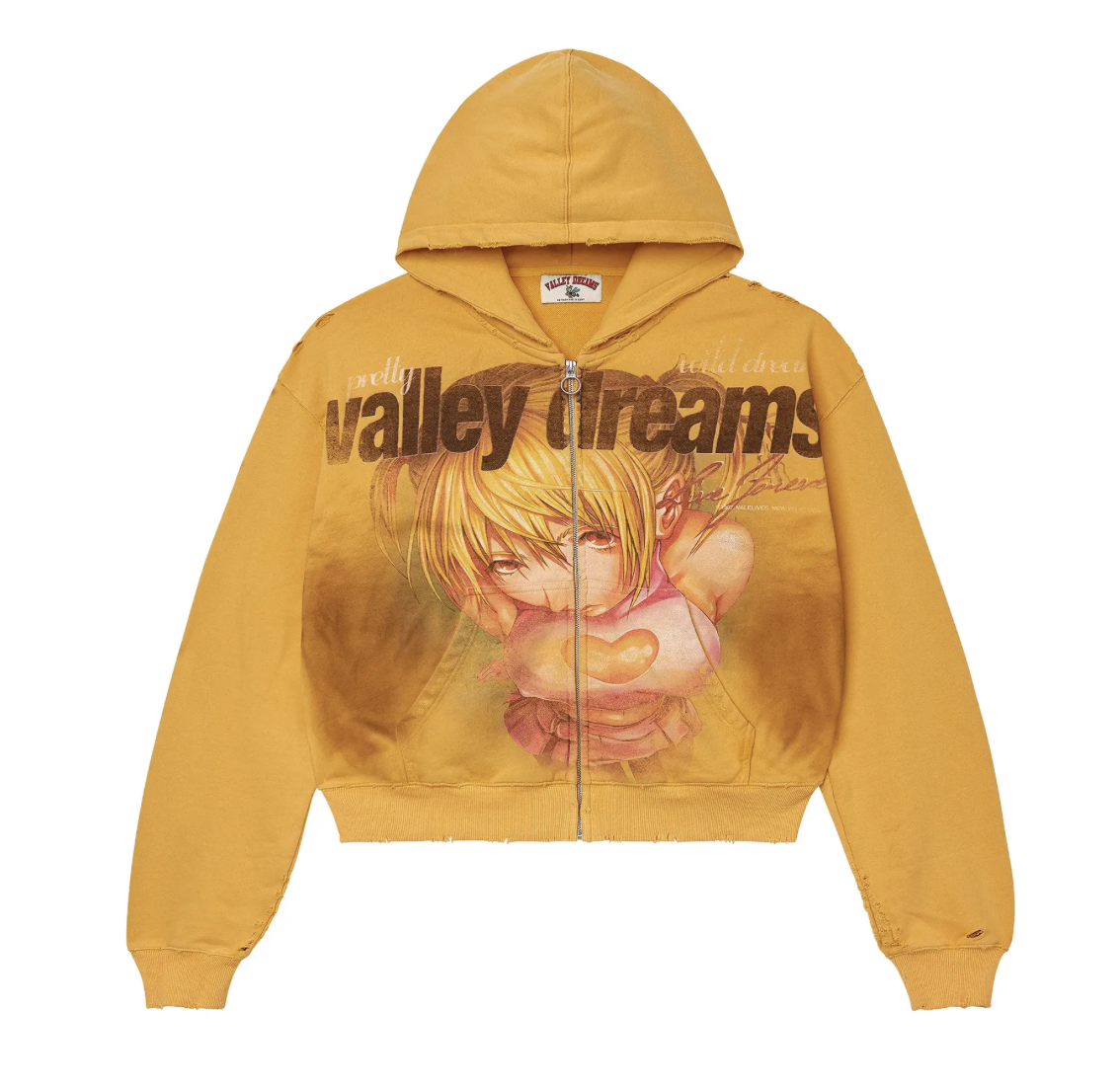 Vale Forever "Gold Rush" Zip Up Hoodie (Yellow)