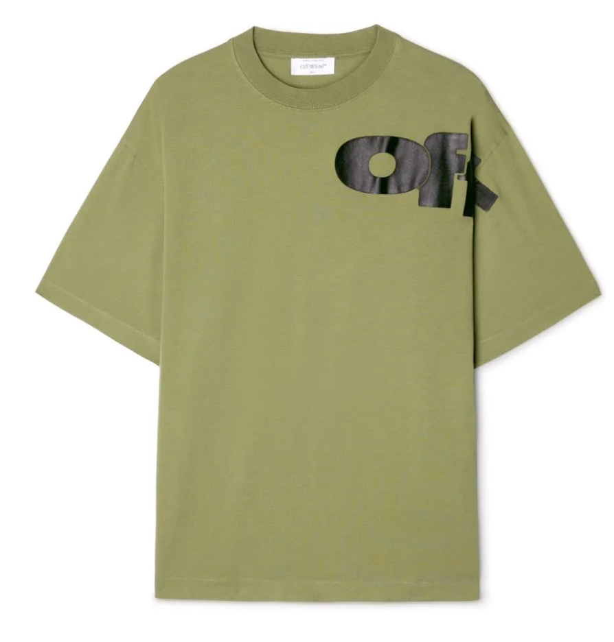 Off White Shared Logo Skate Tee (Olive)