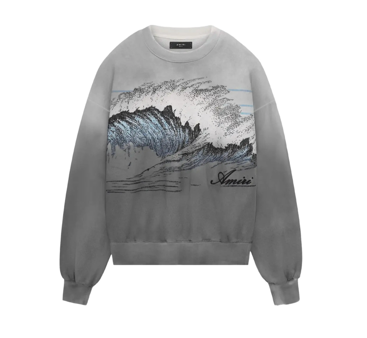 Amiri Vintage Wave Oversized Crew T-Shirt "Black"