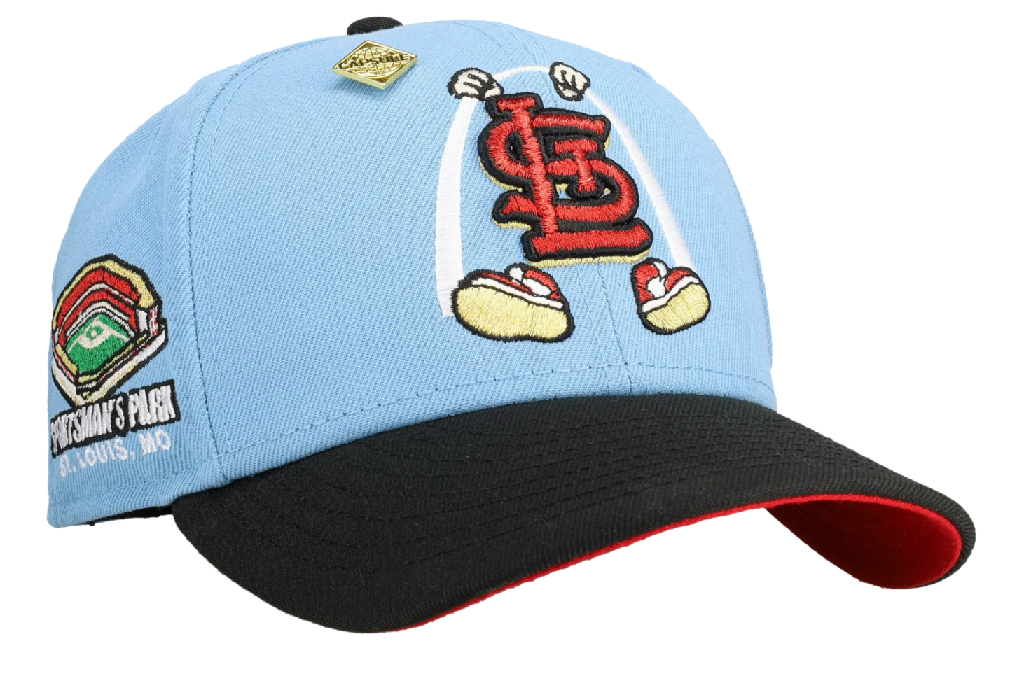 Capsule St Louis Cardinals Sportsman's Park Light Blue Arch 59Fifty Fitted Hat