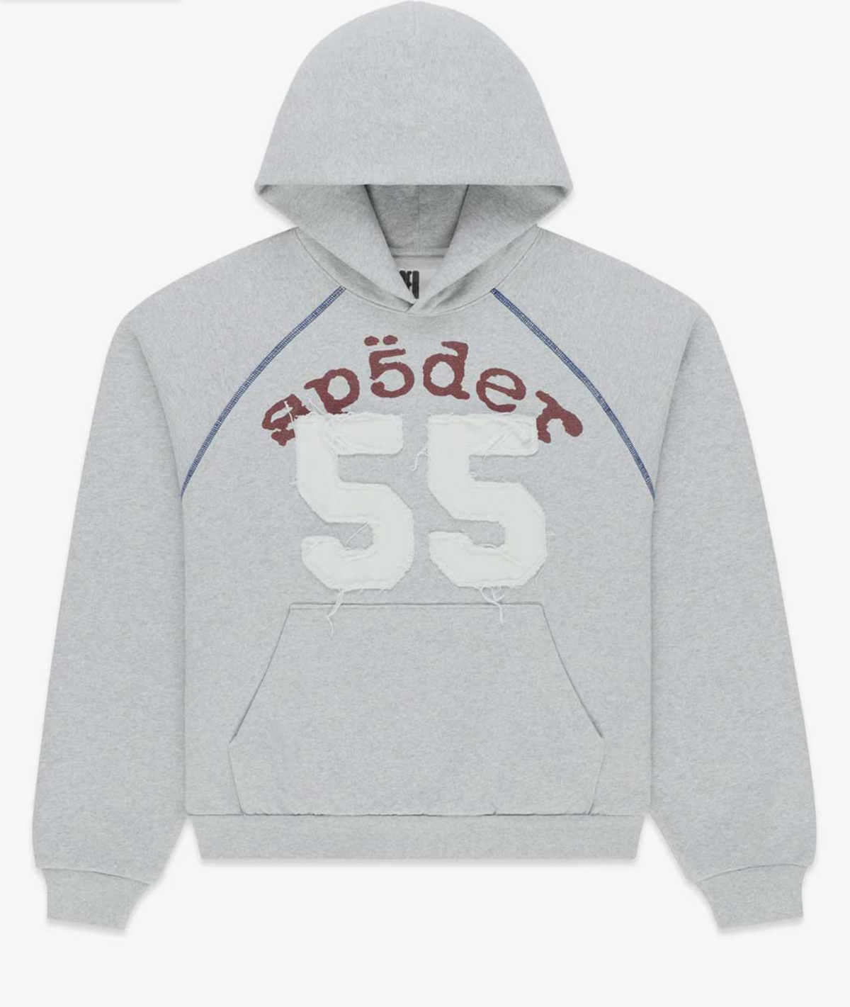 Sp5der 55 University Hoodie Heather Grey