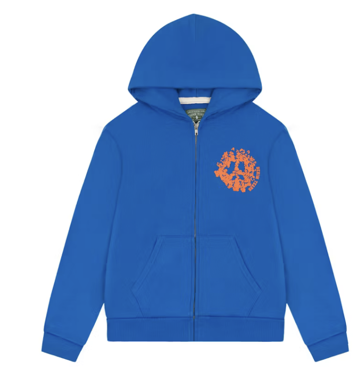 Denim Tears Denim University Zip Hoodie Royal Blue