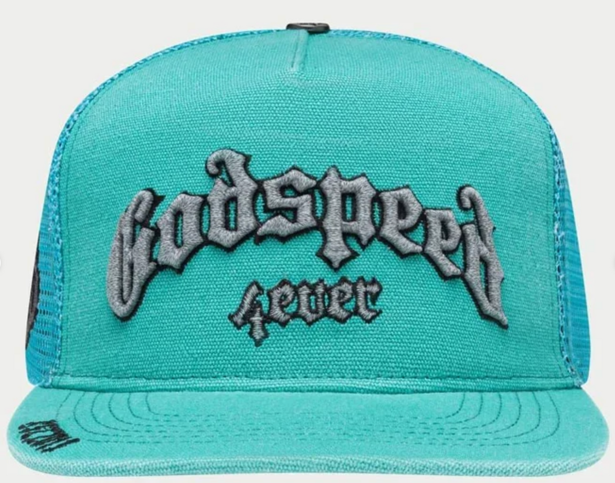 Godspeed Trucker Hat Teal Blue