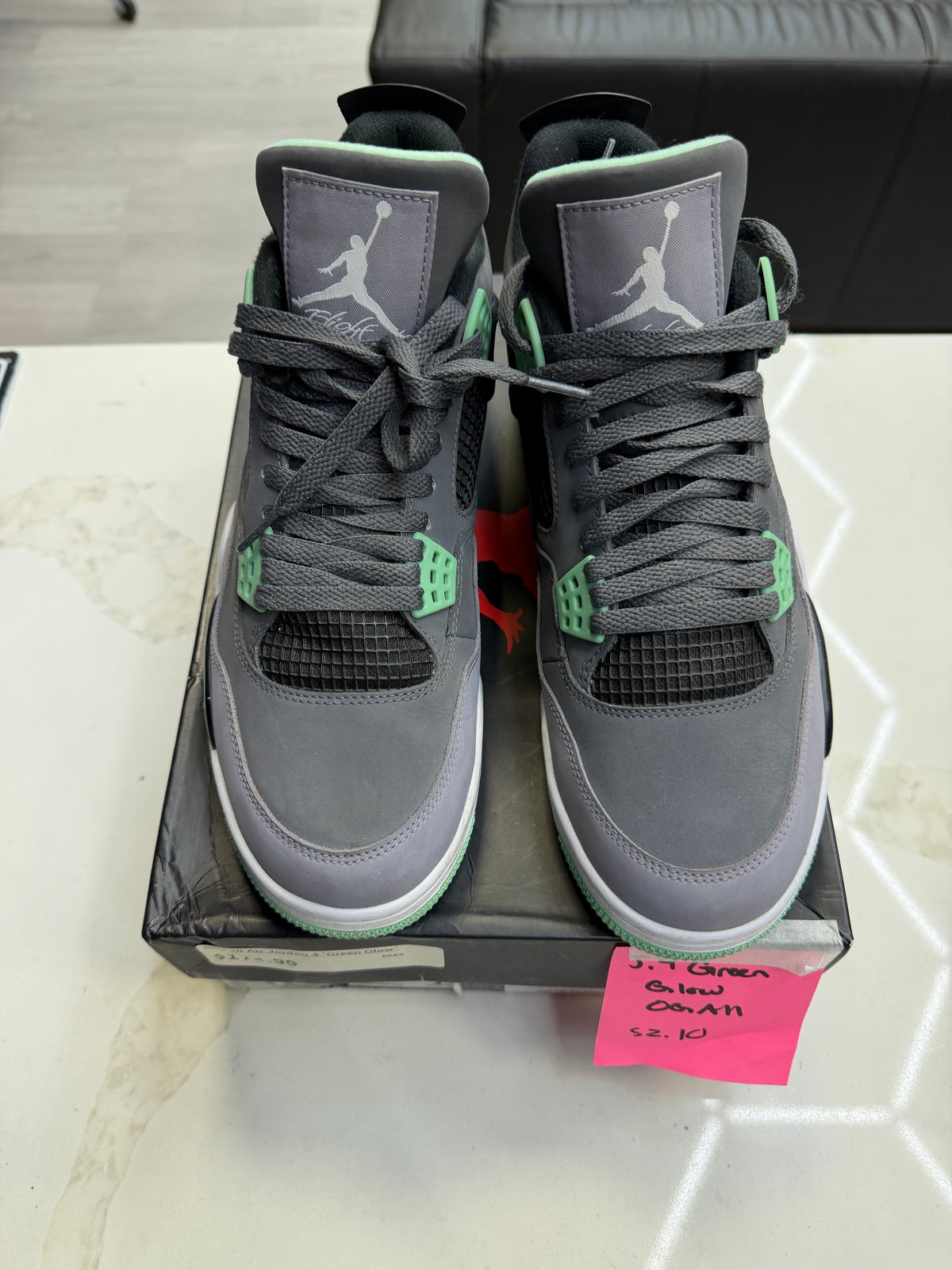 Jordan 4 Retro Green Glow