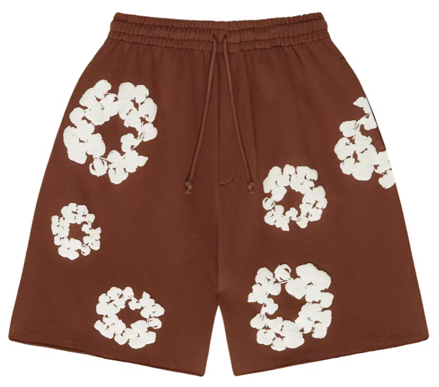 Denim Tears The Cotton Wreath Shorts "Brown"