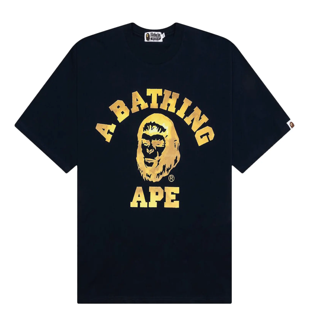 Bape College Graphic Tee 'Navy'