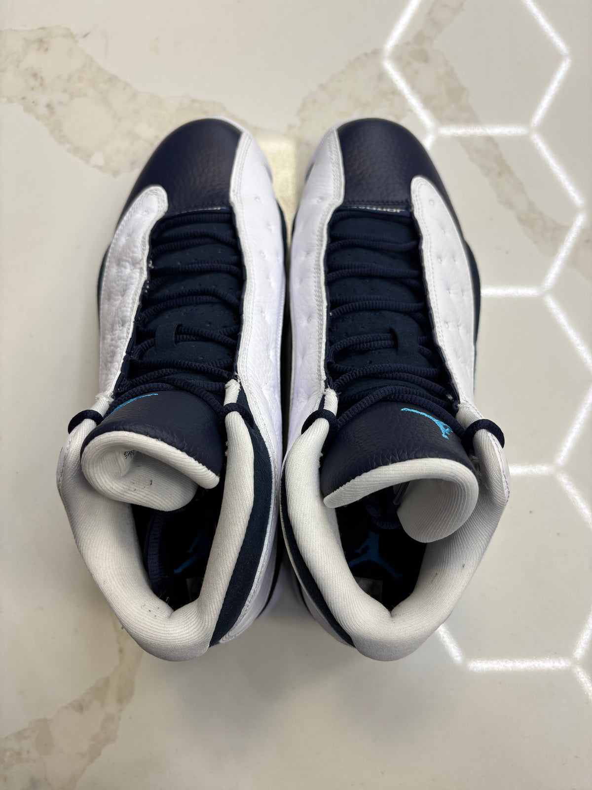 Jordan 13 Retro Obsidian Powder Blue White