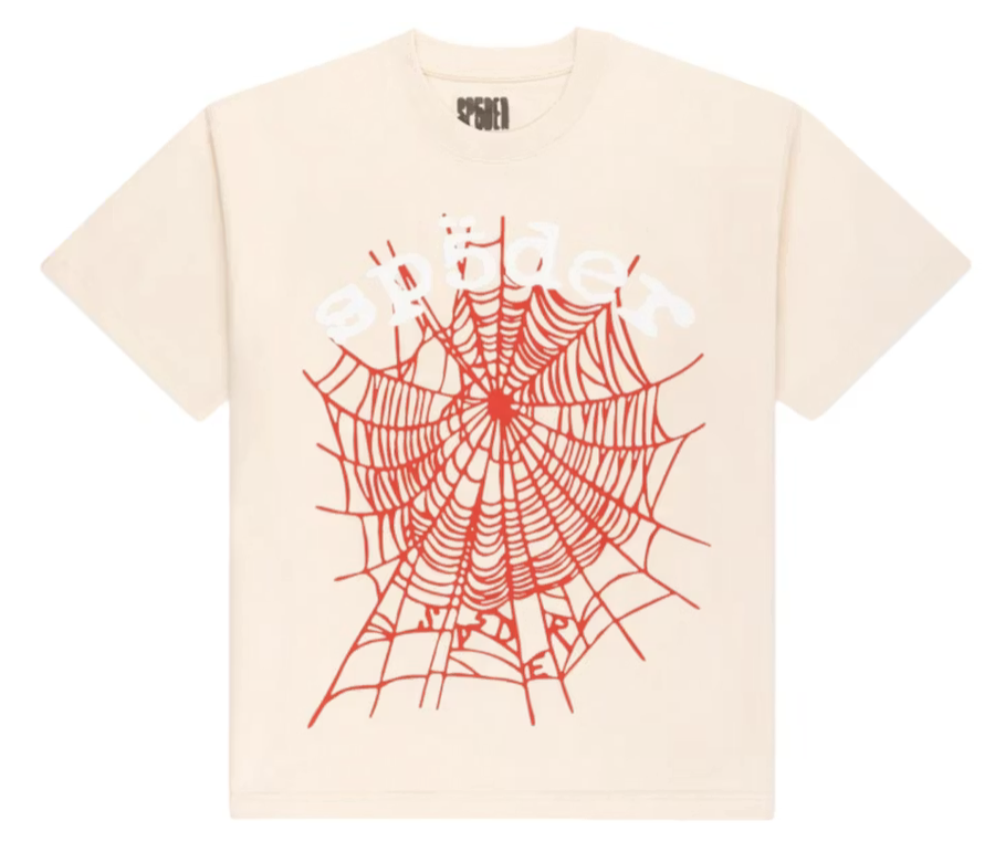 Sp5der Legacy Logo Heavyweight Tee Cream