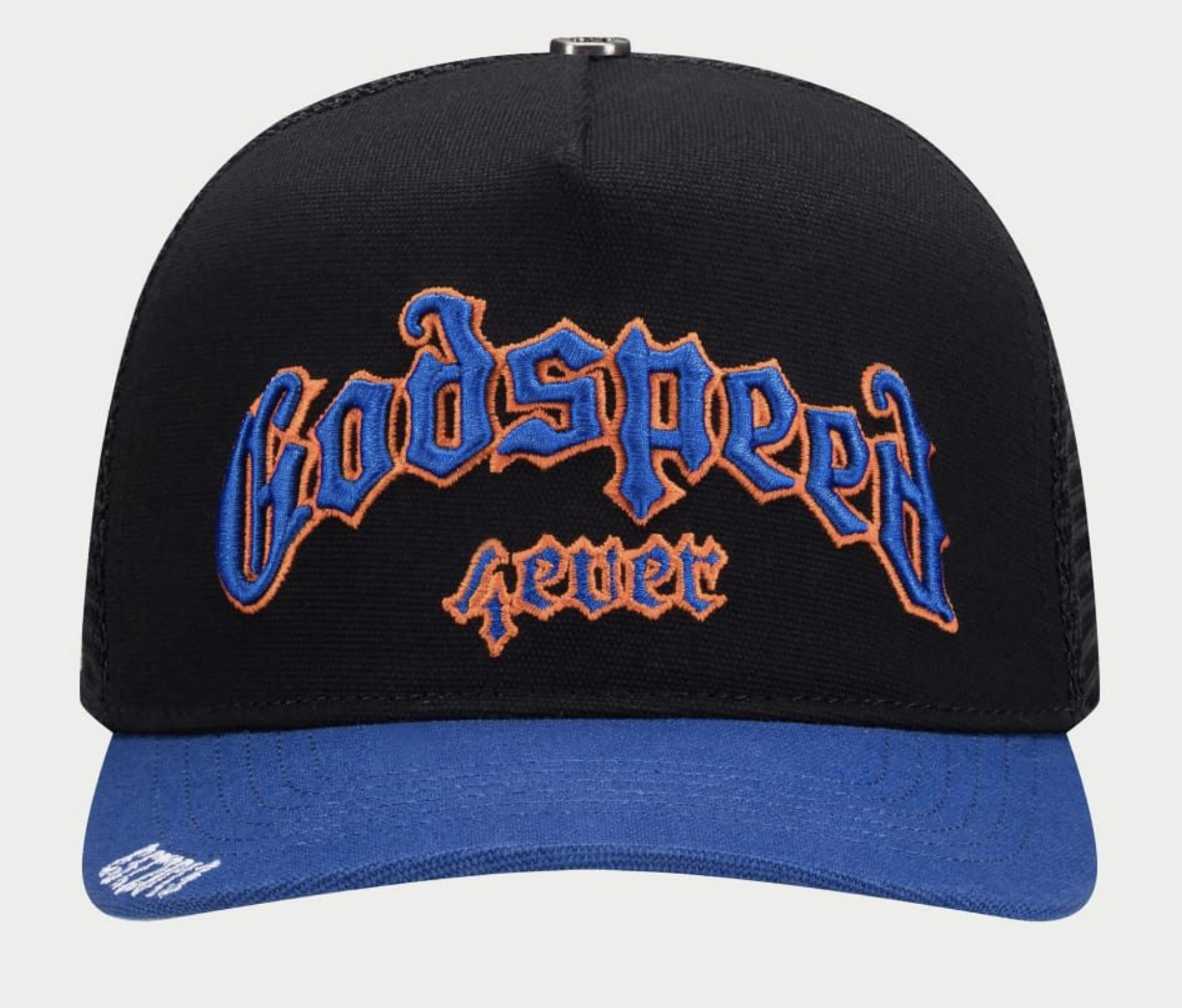 Godspeed "GS Forever" Trucker Hat (Black/Blue/Orange)