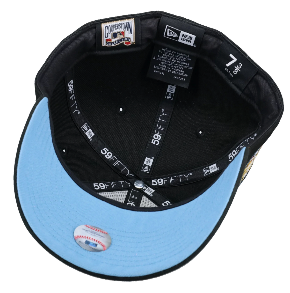 Capsule New York Yankees 2009 World Series Script Black/Blue Brim 59Fifty Fitted Hat