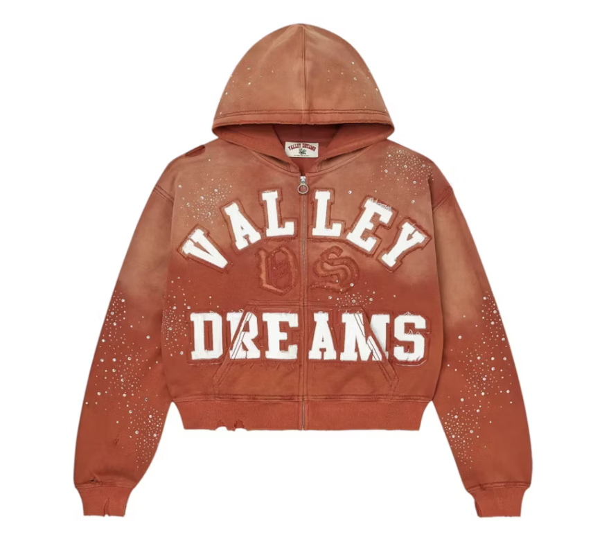Vale Forever "Classico" Zip Up Hoodie (Orange)