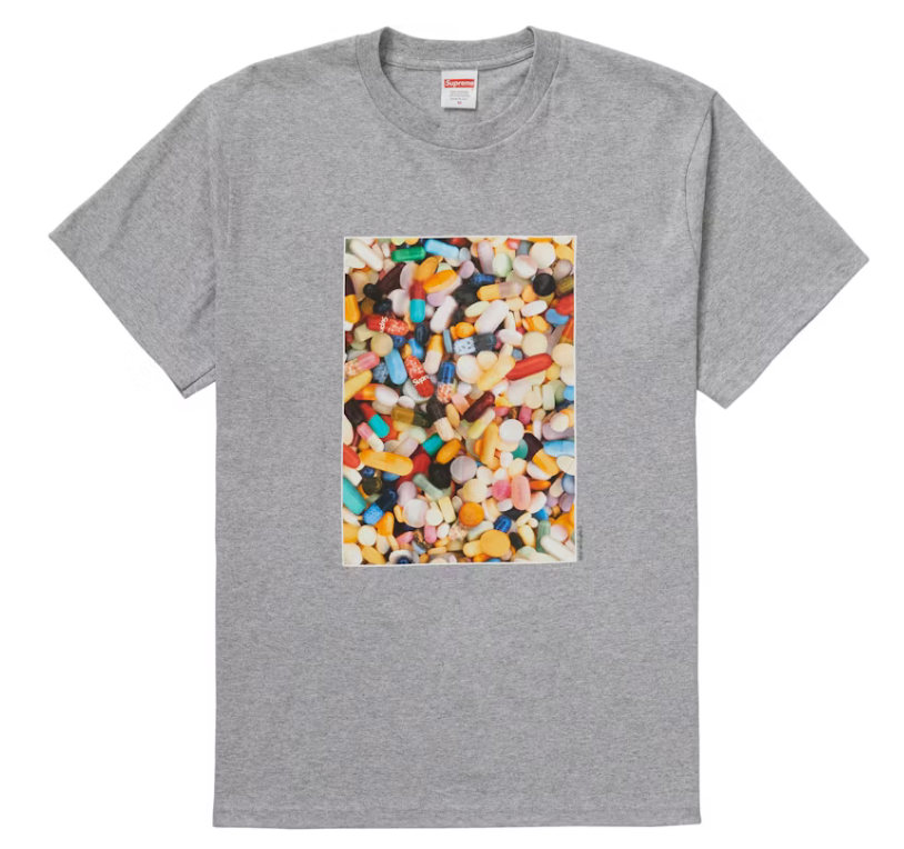 Supreme Pills Tee Shirt (Grey) FW20
