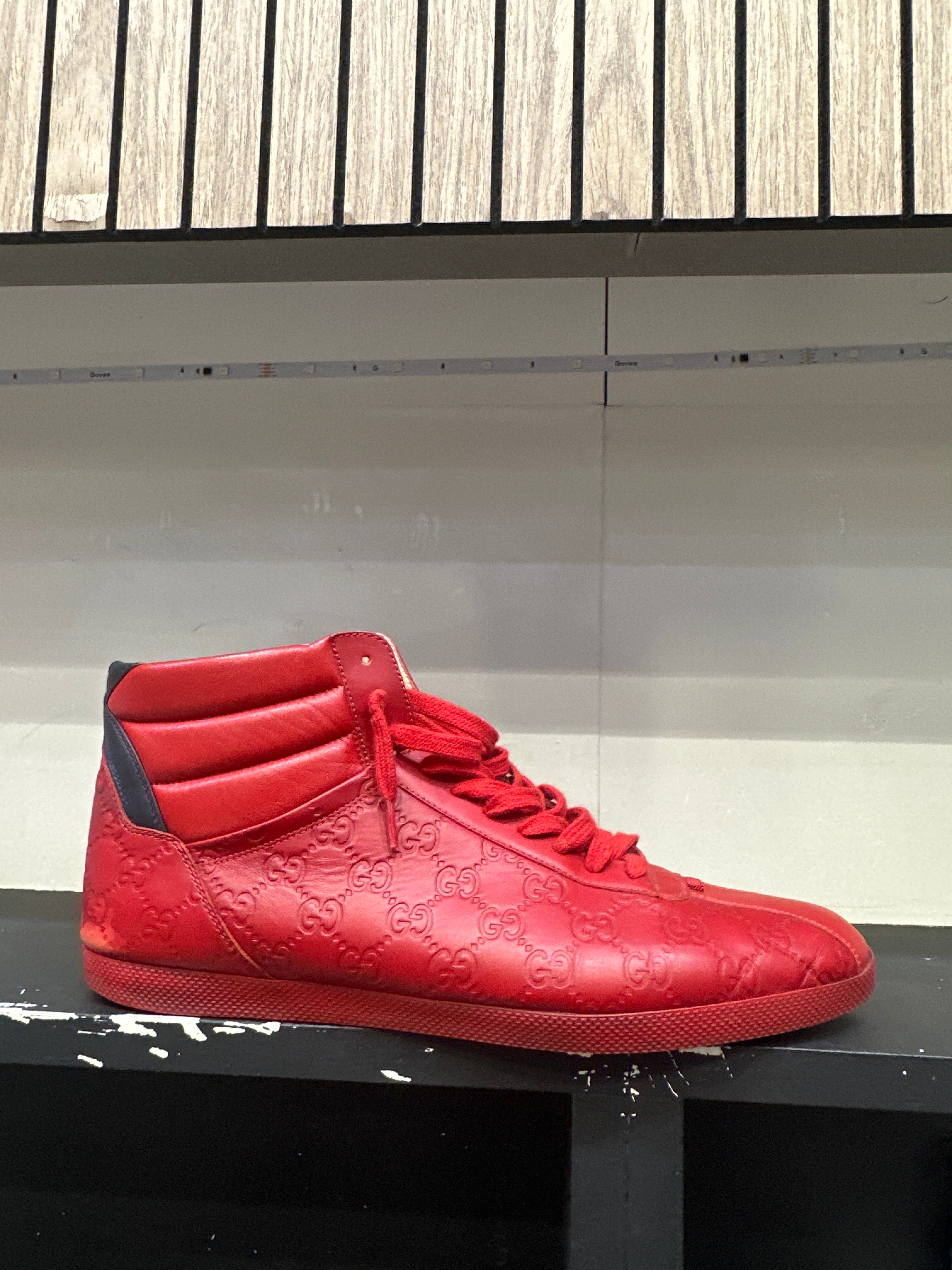 Gucci Signature High Top "Red" (Pre-Owned)