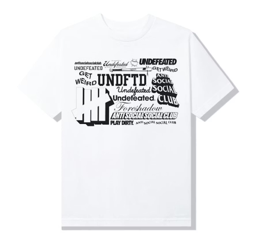 Anti Social Social Club X Undefeated Origin Story Tee "White"