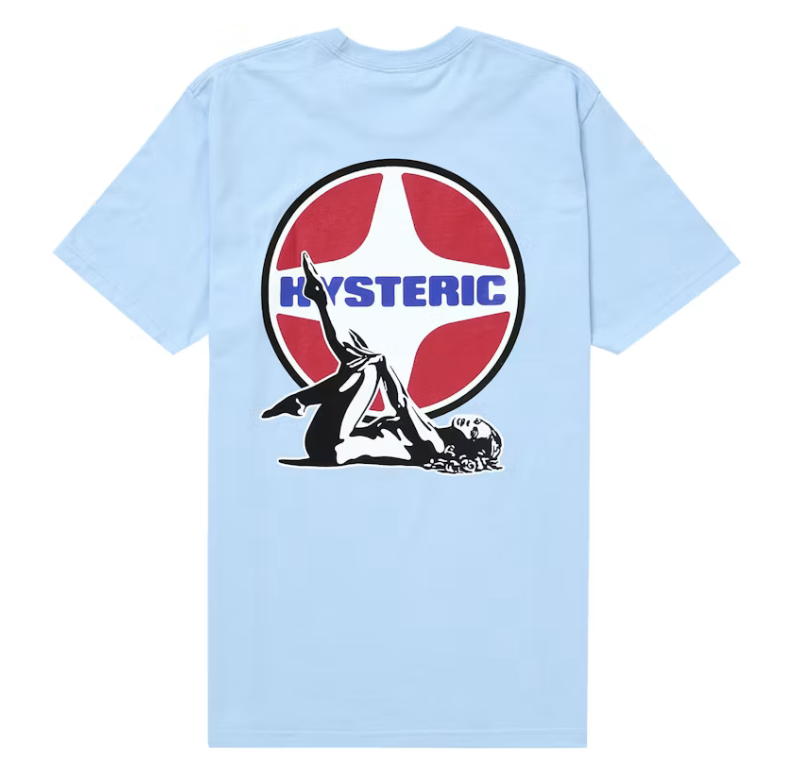 Supreme Hysteric Glamour Pin Up Tee "Light Blue"