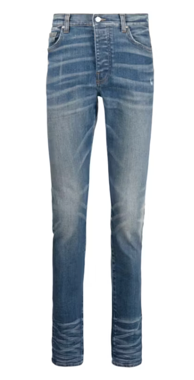Amiri Stack Jean Perfect Indigo