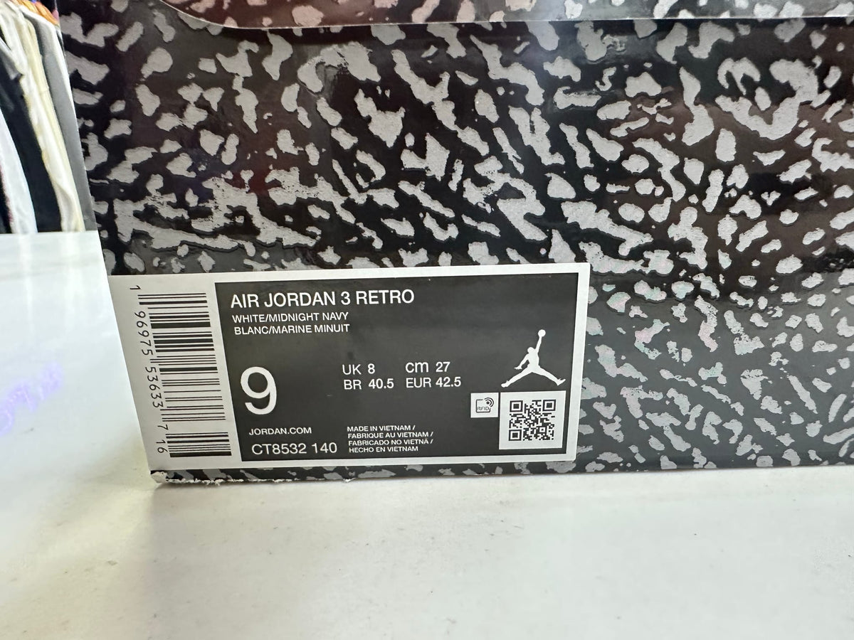 Jordan 3 Retro Midnight Navy