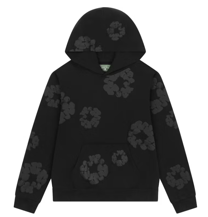 Denim Tears Mono Wreath Hoodie (Black)